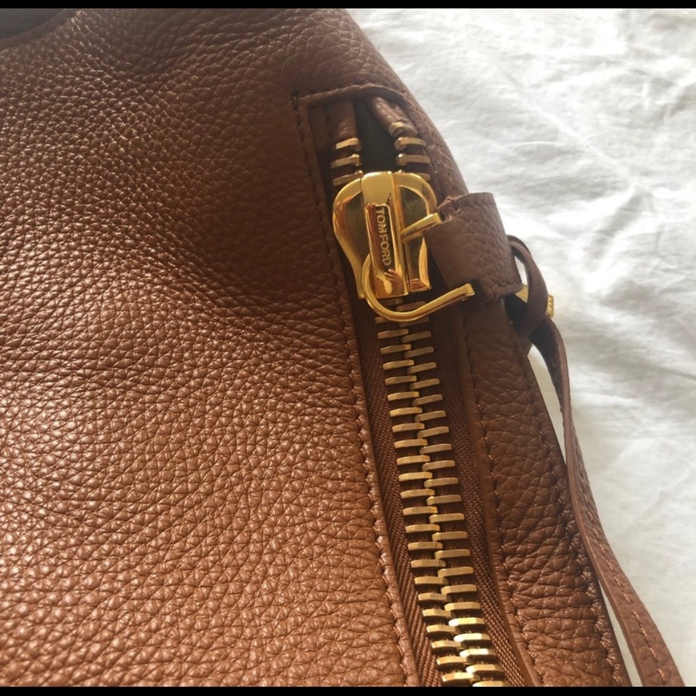 Tom Ford Alix Large Cognac Bag - Picture 3 of 4